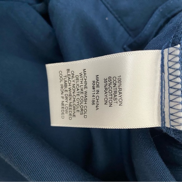 NWT Frye Navy Rayon Pants size Small - Picture 6 of 8